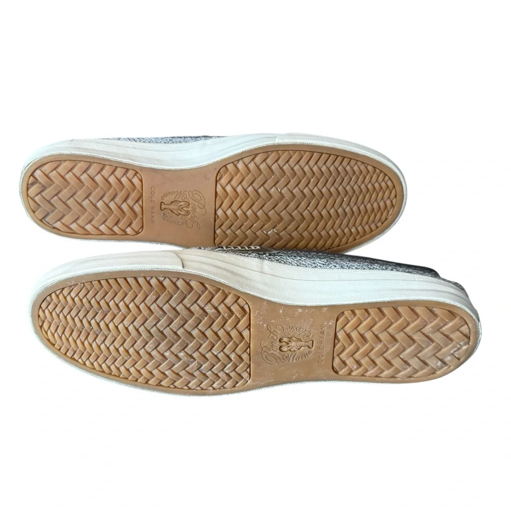 Men's Cole‎ Haan Black and White Slip-On Loafers